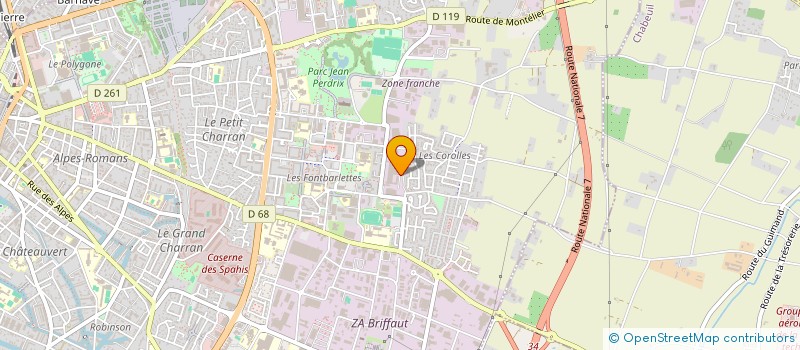 localisation de l'entreprise PRESTA VERTES  VALENCE