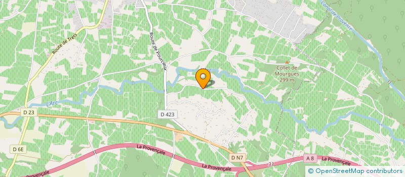 localisation de l'entreprise PRESTA-VITI PROVENCE à POURRIERES