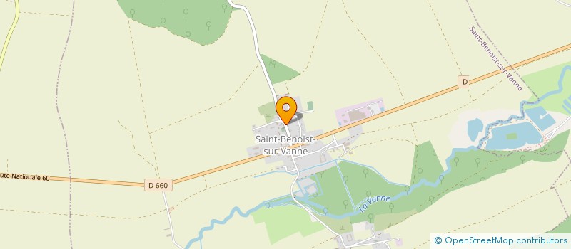 localisation de l'entreprise PRESTA-Z à SAINT-BENOIST-SUR-VANNE