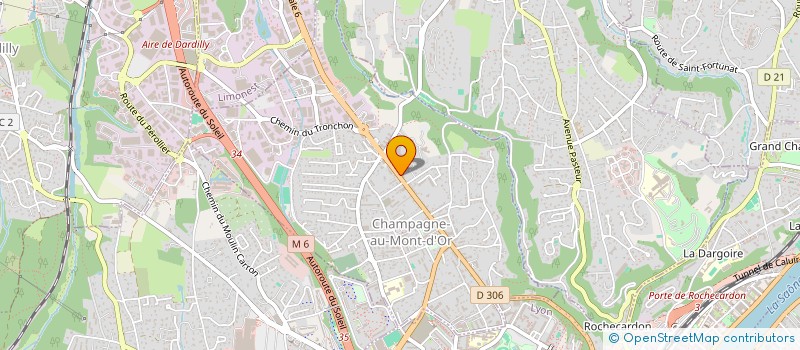 localisation de l'entreprise PRESTABURO  CHAMPAGNE-AU-MONT-D'OR