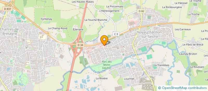 localisation de l'entreprise PRESTACLAIR à NOYAL-CHATILLON-SUR-SEICHE