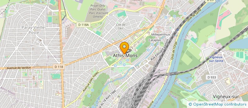 localisation de l'entreprise PRESTACOM à ATHIS-MONS
