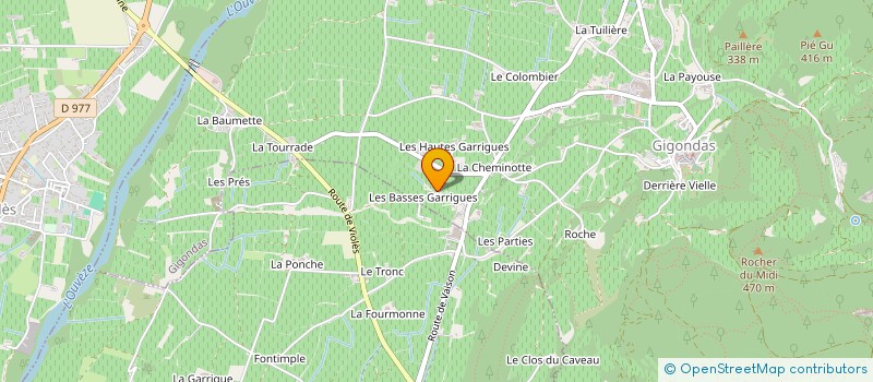 localisation de l'entreprise PRESTACOM  GIGONDAS