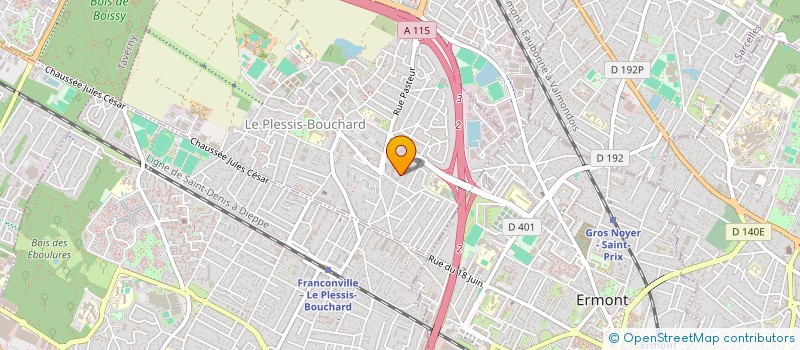 localisation de l'entreprise PRESTACOM  PLESSIS-BOUCHARD (LE)