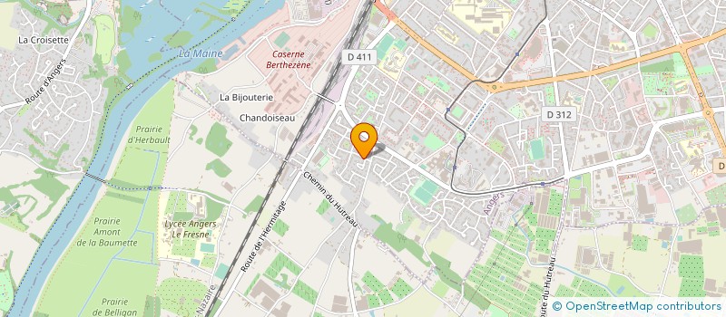 localisation de l'entreprise PRESTACOURS  ROCHEFORT-SUR-LOIRE