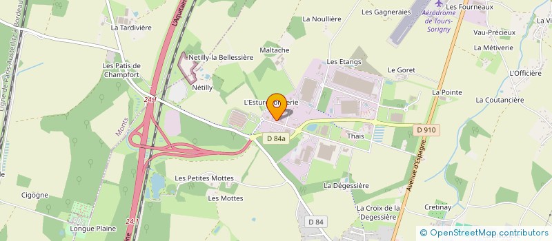 localisation de l'entreprise PRESTADOG à SORIGNY