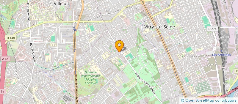 localisation de l'entreprise PRESTADOM à VITRY-SUR-SEINE