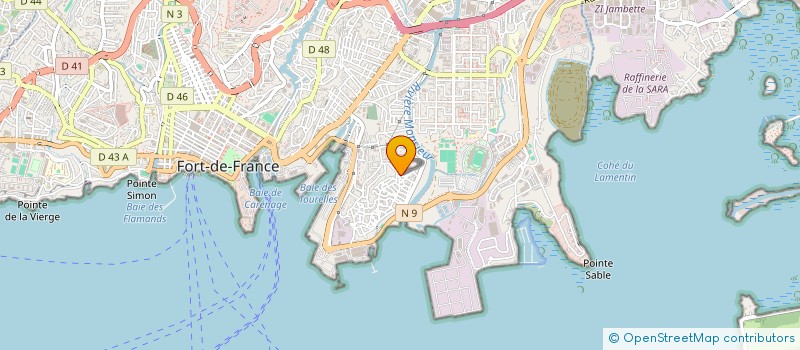 localisation de l'entreprise PRESTADOMBTP 972 à FORT-DE-FRANCE