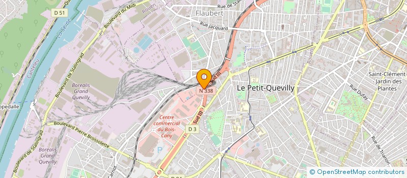 localisation de l'entreprise PRESTAFLEX NORMANDIE  LE PETIT-QUEVILLY