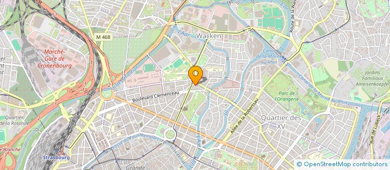 localisation de l'entreprise PRESTAFORM à STRASBOURG