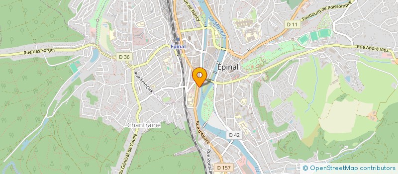 localisation de l'entreprise PRESTAFRET à EPINAL