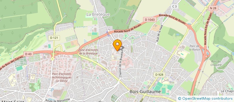 localisation de l'entreprise PRESTAGEN à BOIS-GUILLAUME