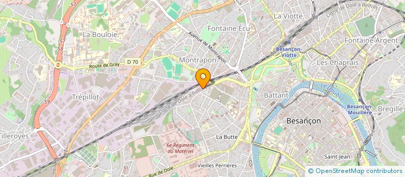 localisation de l'entreprise PRESTAGRI 39  BESANCON