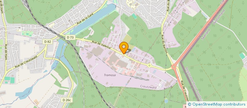 localisation de l'entreprise PRESTAL à CREUTZWALD