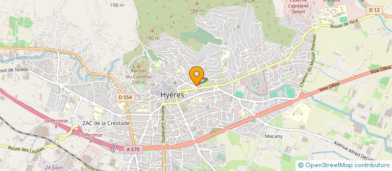 localisation de l'entreprise PRESTANCE AUTO 83  HYERES