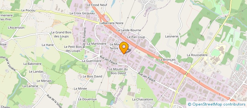 localisation de l'entreprise PRESTANIM à COUERON