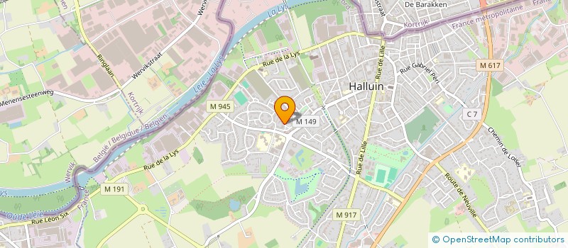 localisation de l'entreprise PRESTANORD  HALLUIN