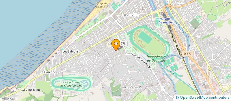 localisation de l'entreprise PRESTAR  DEAUVILLE