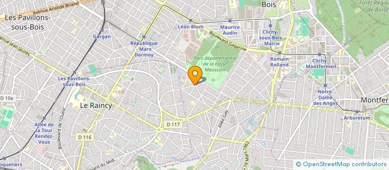 localisation de l'entreprise PRESTAS COMMUNICATION à CLICHY-SOUS-BOIS