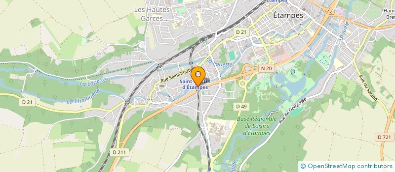 localisation de l'entreprise PRESTATAIRE DE SERVICES DANS LE TERTIAIRE à ETAMPES