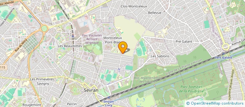 localisation de l'entreprise PRESTATECH à SEVRAN