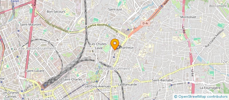 localisation de l'entreprise PRESTATEX à MARSEILLE 4EME