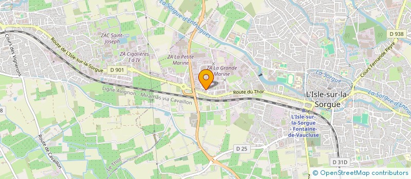 localisation de l'entreprise PRESTATIC  L'ISLE-SUR-LA-SORGUE