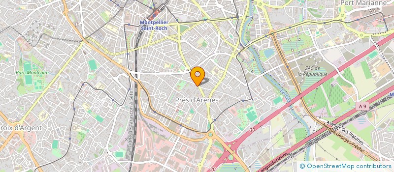 localisation de l'entreprise PRESTATION AMENAGEMENT RENOVATION à MONTPELLIER