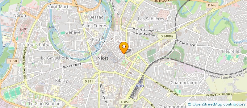 localisation de l'entreprise PRESTATION BATIMENT à NIORT