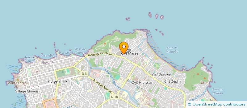 localisation de l'entreprise PRESTATION  CONDUITE AMARANTHE  CAYENNE