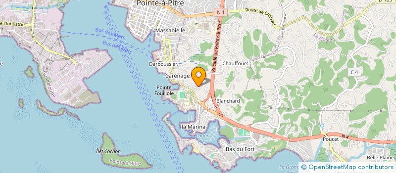 localisation de l'entreprise PRESTATION MARIE à LES ABYMES