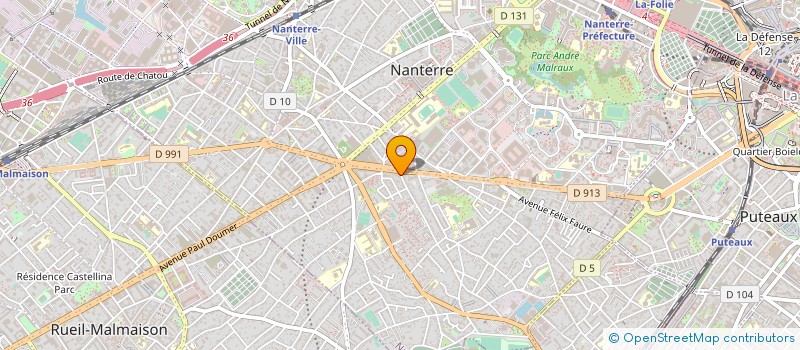 localisation de l'entreprise PRESTATION SERVICE BUREAU à NANTERRE