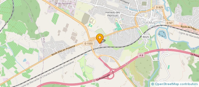 localisation de l'entreprise PRESTATION SERVICES IMPRIMERIE EDITION à LE MUY