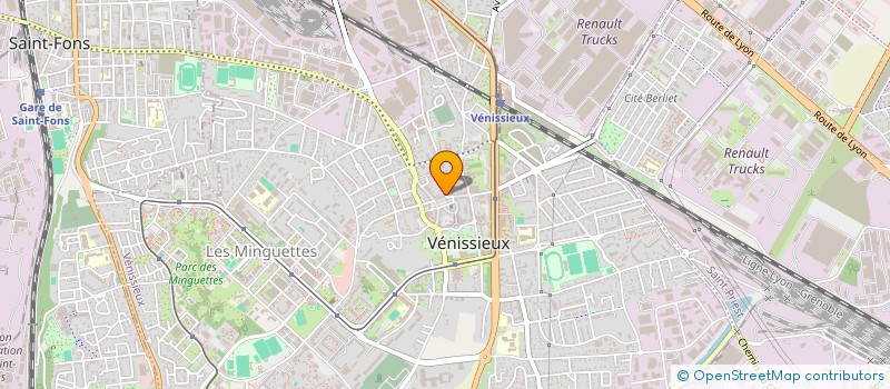 localisation de l'entreprise PRESTATIONS A DOMICILE à VENISSIEUX