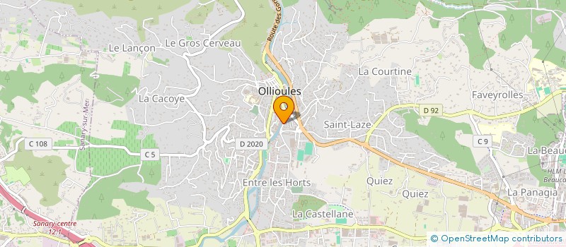 localisation de l'entreprise PRESTATIONS A DOMICILE à OLLIOULES