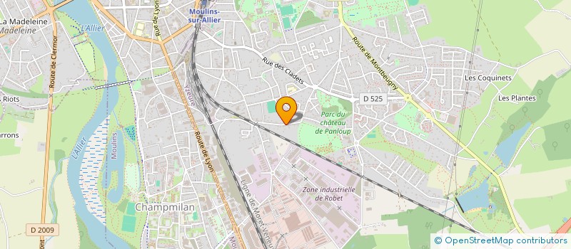 localisation de l'entreprise PRESTATIONS ADMINISTRATIVES A DOMICILE  YZEURE