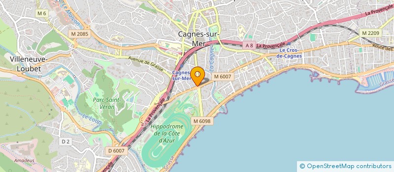 localisation de l'entreprise PRESTATIONS APPLICATIONS TRAVAUX  CAGNES-SUR-MER