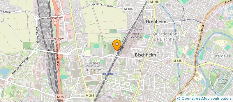 localisation de l'entreprise PRESTATIONS B.Z  BISCHHEIM
