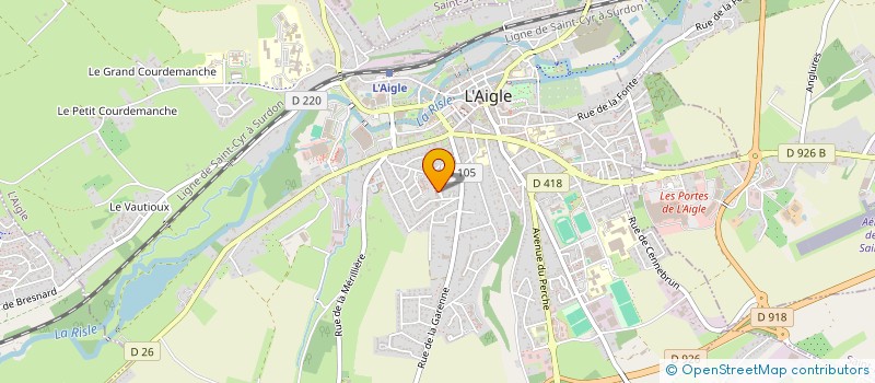 localisation de l'entreprise PRESTATIONS DE SERVICES D EXPLOITATION FORESTIERES à L'AIGLE