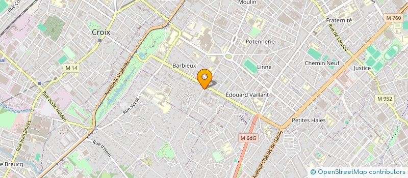 localisation de l'entreprise PRESTATIONS EN HABILLEMENT à ROUBAIX