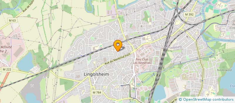 localisation de l'entreprise PRESTATIONS & GESTIONS DE TRANSPORTS à LINGOLSHEIM