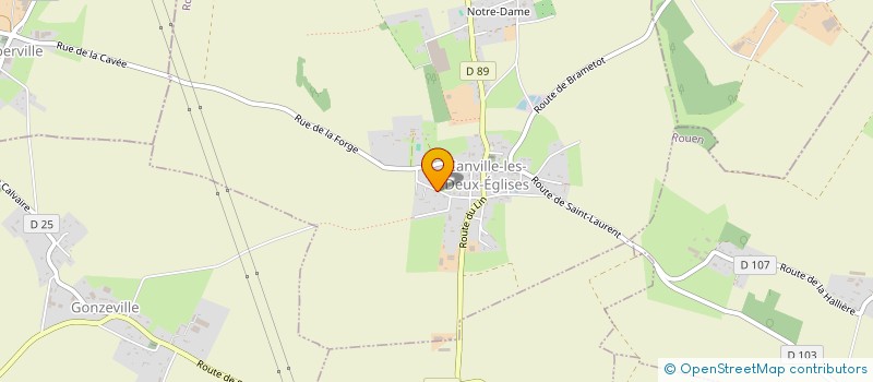 localisation de l'entreprise PRESTATIONS INGENIERIE CONSEILS SERVICES  CANVILLE-LES-DEUX-EGLISES