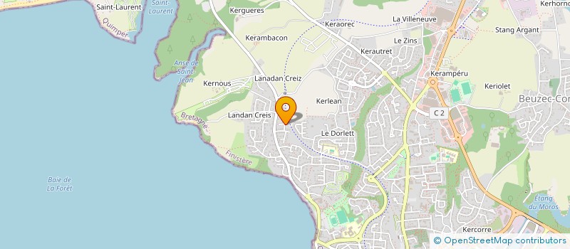 localisation de l'entreprise PRESTATIONS INGENIERIES ENERGIE ET GENIE CLIMATIQUE à CONCARNEAU