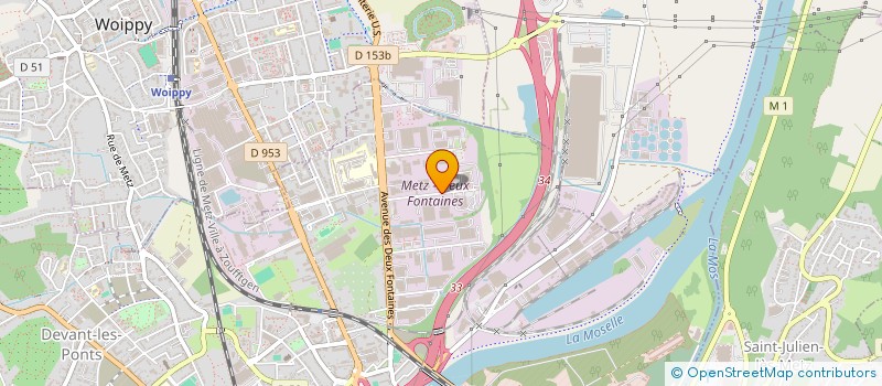 localisation de l'entreprise PRESTATIONS LORRAINES DE SECURITE à METZ
