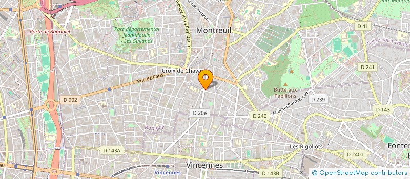 localisation de l'entreprise PRESTATIONS MATIERES DANGEREUSES BETON à MONTREUIL
