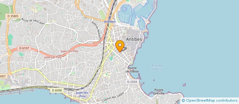 localisation de l'entreprise PRESTATIONS PARTICIPATIONS IMMOBILIERES à ANTIBES