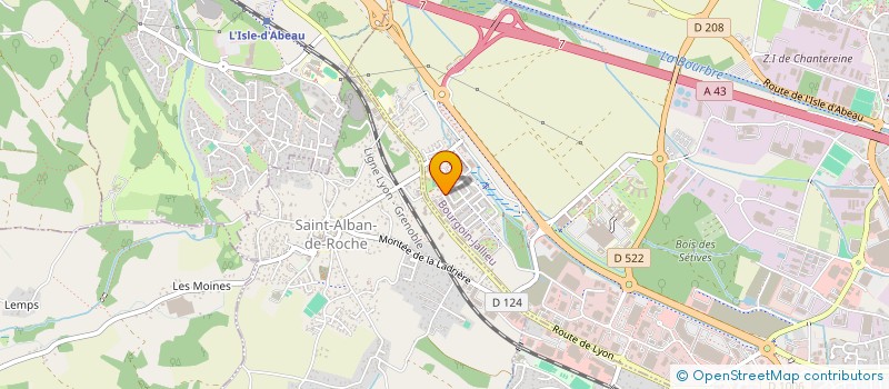 localisation de l'entreprise PRESTATIONS QUALITE BOURGOIN à BOURGOIN-JALLIEU