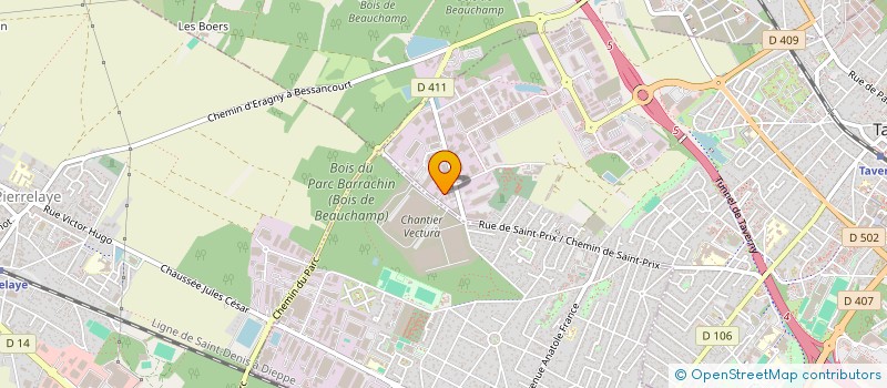 localisation de l'entreprise PRESTATIONS RAPIDES INTERNATIONALES DE MARCHANDISES ULTRASENSIBLE & DE SERVICES à TAVERNY