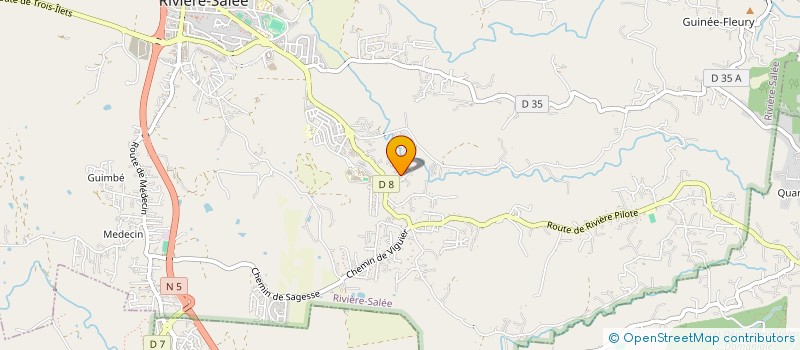 localisation de l'entreprise PRESTATIONS SERVICES ET ACCOMPAGNEMENTS AUX FAMILLES  RIVIERE SALEE