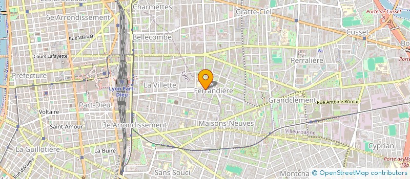 localisation de l'entreprise PRESTATIONS SERVICES INTERIM à LYON